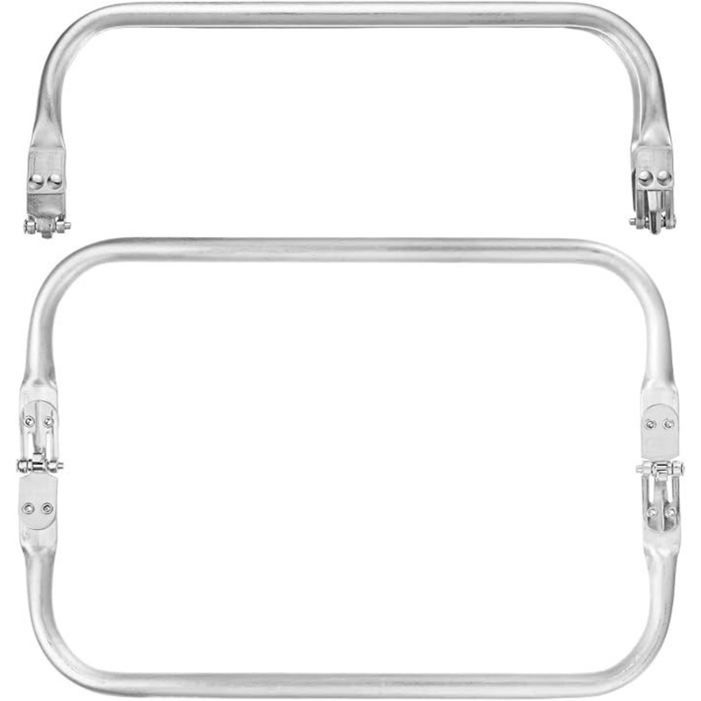 9.84 In Metal Purse Frame 2-pc Rectangle Frame‎ Kiss Lock Clasp Use for DIY